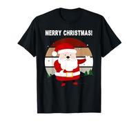 Simpatico Babbo Natale retrò che ti augura buon Natale Maglietta