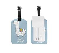 Simpatico baby alpaca Etichette per bagagli da viaggio Etichetta per bagaglio in pelle 1 pezzo