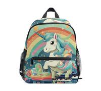Simpatico Bambino Unicorno Musica Per Pianoforte Zaino per Bambini Borsa a Tracolla Zainetti Per Ragazze Ragazzi Bambino Zaini Scuole Viaggi Sportivo per 2-7 età