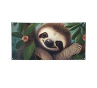 Simpatico banner bradipo stampa bandiera per interni ed esterni banner e cartelli personalizzati poster sfondo fotografico sfondo per affari laurea matrimonio evento decorazione media