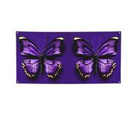 Simpatico banner per feste versatile con stampa farfalla viola,Migliori bandiere banner per eventi,Decorazioni per feste di compleanno