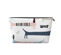 Simpatico bassotto blu navy, Borsa da toilette Borsa per trucco Borsa per cosmetici Borsa da toilette da viaggio portatile