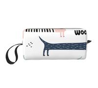 Simpatico bassotto blu navy, Borsa per il trucco Borsa per cosmetici Borsa da toilette da viaggio portatile Borsa per trucco Organizer