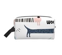 Simpatico bassotto blu navy, Borsa per il trucco Borsa per cosmetici Borsa da viaggio portatile da viaggio Borsa per trucco Organizer