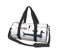 Simpatico bassotto blu navy, Borsone da viaggio di grande capacità Borsa rotonda Borsa da viaggio sportiva Borsa da viaggio Borsa da fitness