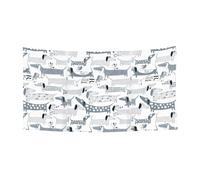 Simpatico bassotto cane stampa banner festa per raduni festival decorazione resistente ai raggi UV adatta per Halloween Bar spazi soggiorno