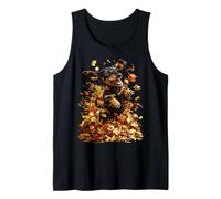 Simpatico Bassotto con Foglie Autunnali Cane Wiener estetico Autunnale Canotta