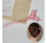 Simpatico bastoncino per capelli per chignon, a forma di coda di pesce Aggreko, bacchette per capelli vintage, eleganti forcine per capelli, accessori per capelli per donne e ragazze, rosa