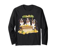 Simpatico bernese Mountain Dogs Running A Lemonade Stand Divertente Maglia a Manica