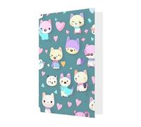 Simpatico biglietto di auguri con volpe, 10,2 x 15,2 cm, busta a forma di cuore, adatto per tutte le occasioni.