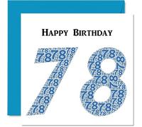 Simpatico biglietto di auguri il 78° compleanno uomo Shapecloud biglietto