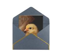 Simpatico biglietto di auguri per addio al nubilato, biglietto pieghevole in carta perlata di alta qualità con bordo dorato, interno vuoto per messaggio personale, perfetto per Natale, compleanno