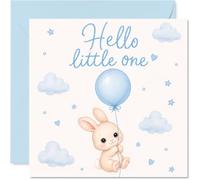 Simpatico biglietto per neonato, con scritta "Welcome to the world