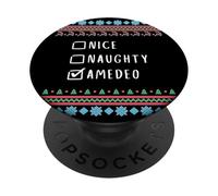 Simpatico Birichino Natale Amedeo Maglione Brutto PopSockets PopGrip Adesivo