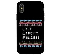Simpatico Birichino Natale Anacleto Maglione Brutto Custodia per iPhone X/XS