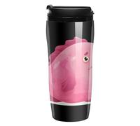 Simpatico Blob Fish Blobfish stampato riutilizzabile tazza da caffè isolata tazza da viaggio bottiglia d'acqua con coperchio, Stile:, 350ml