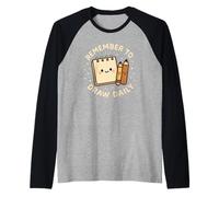 Simpatico Blocco da Disegno Divertente Remember to Draw Daily Maglia con Maniche Raglan