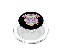 Simpatico Blue Dragon Fantasy Ritratto Grafico Rosa Occhiali Bow PopSockets PopGrip per MagSafe