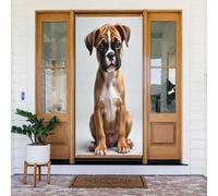 Simpatico boxer stampa n. 54 coperture decorative per porta, decorazioni per interni ed esterni, primavera, estate, autunno, inverno, Halloween, Natale, decorazioni per la casa