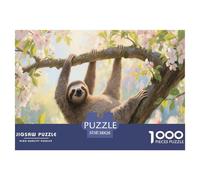 Simpatico bradipo Animale 1000 Pezzi Jigsaw Adulto Puzzle Decorazione Interna Unica Gioco Education Regalo Per Amore E Amico Per Gioco Familiare Stress Relief Toy 38x26cm/1000pcs