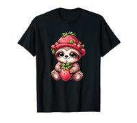 Simpatico bradipo cartone animato con fragole Maglietta