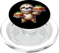 Simpatico bradipo cartone animato con lasagne PopSockets PopGrip per MagSafe