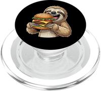 Simpatico bradipo fast food hamburger cartone animato design PopSockets PopGrip per MagSafe