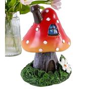 Simpatico bruciatore di incenso a forma di casa a forma di funghi - Fiaba di fata | Ceramica decorativa perfetta per aromaterapia, meditazione, decorazione per la casa