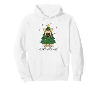 Simpatico Bulldog Francese Albero di Natale Merry Woofmas Holiday Fun Felpa con Cappuccio