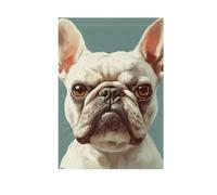 Simpatico Bulldog francese Cani Rabbia bandiere da cortile per esterni chritmas banner per la decorazione del giardino 28x40 doppia faccia