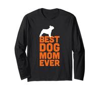 Simpatico bulldog francese / Frenchie divertente Best Dog Mom Ever Maglia a Manica