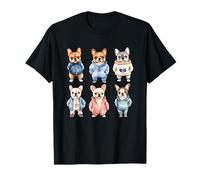 Simpatico Bulldog francese Frenchie Felpa con cappuccio stile cuccioli Maglietta