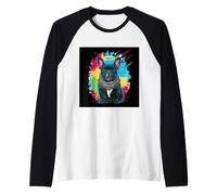 Simpatico bulldog francese Maglia con Maniche Raglan