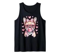 Simpatico Bulldog Francese Valentine Frenchie Love Heart Occhiali Canotta