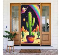 Simpatico cactus chartreuse n. 159 copertura decorativa per porta, decorazione per interni ed esterni, primavera, estate, autunno, inverno, Halloween, Natale, decorazioni per la casa