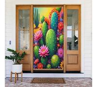 Simpatico cactus chartreuse n. 184 copritesta decorativo per porta, decorazione per interni ed esterni, primavera, estate, autunno, inverno, Halloween, Natale, decorazioni per la casa