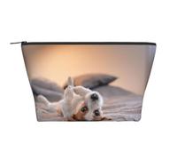 Simpatico cagnolino Jack Russell Terrier, Borsa da toilette Borsa per trucco Borsa per cosmetici Borsa da toilette da viaggio portatile
