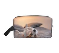 Simpatico cagnolino Jack Russell Terrier, Borsa per il trucco Borsa per cosmetici Borsa da viaggio portatile da viaggio Borsa per trucco Organizer