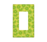Simpatico calce Kelly Green Wall Plate Covers, 1- Gang Wall Plates Standard Size 11,2 x 6,9 cm, copertura decorativa per interruttore della luce, in policarbonato termoplastico