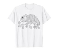 Simpatico camaleonte da dipingere e colorare per i bambini Maglietta