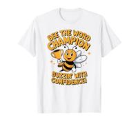 Simpatico Campione di api ortografica, Divertimento Scolastico per Bambini e Insegnanti Maglietta