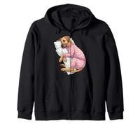 Simpatico Cane Alano Che Dorme in Pigiama Felpa con Cappuccio