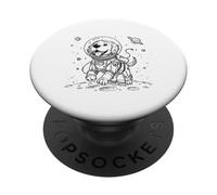 Simpatico cane astronauta Moon Walk Space Explorer Puppy PopSockets PopGrip Adesivo