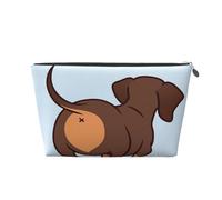 Simpatico cane bassotto, Borsa da toilette Borsa per trucco Borsa per cosmetici Borsa da toilette da viaggio portatile