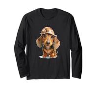 Simpatico Cane Bassotto Weiner in Un Guscio di Lumaca Maglia a Manica