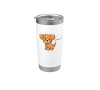 Simpatico cane "Bow Wow" in giapponese "Wan Wan" cucciolo di animale domestico Bicchiere termico in acciaio inox doppia parete