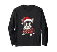 Simpatico Cane Bulldog Francese di Natale | Vacanze di Natale Maglia a Manica