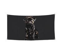 Simpatico cane carlino nero, scala standard, 2_00x, stampa per Halloween, compleanno, anniversario, vacanze, laurea, festa di nozze