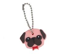 Simpatico cane con papillon rosso, coprichiave, identificatore chiave, coprichiave, per gli amanti degli animali domestici