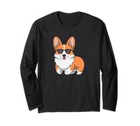 Simpatico cane Corgi che indossa sfumature divertente amante dei cani Maglia a Manica